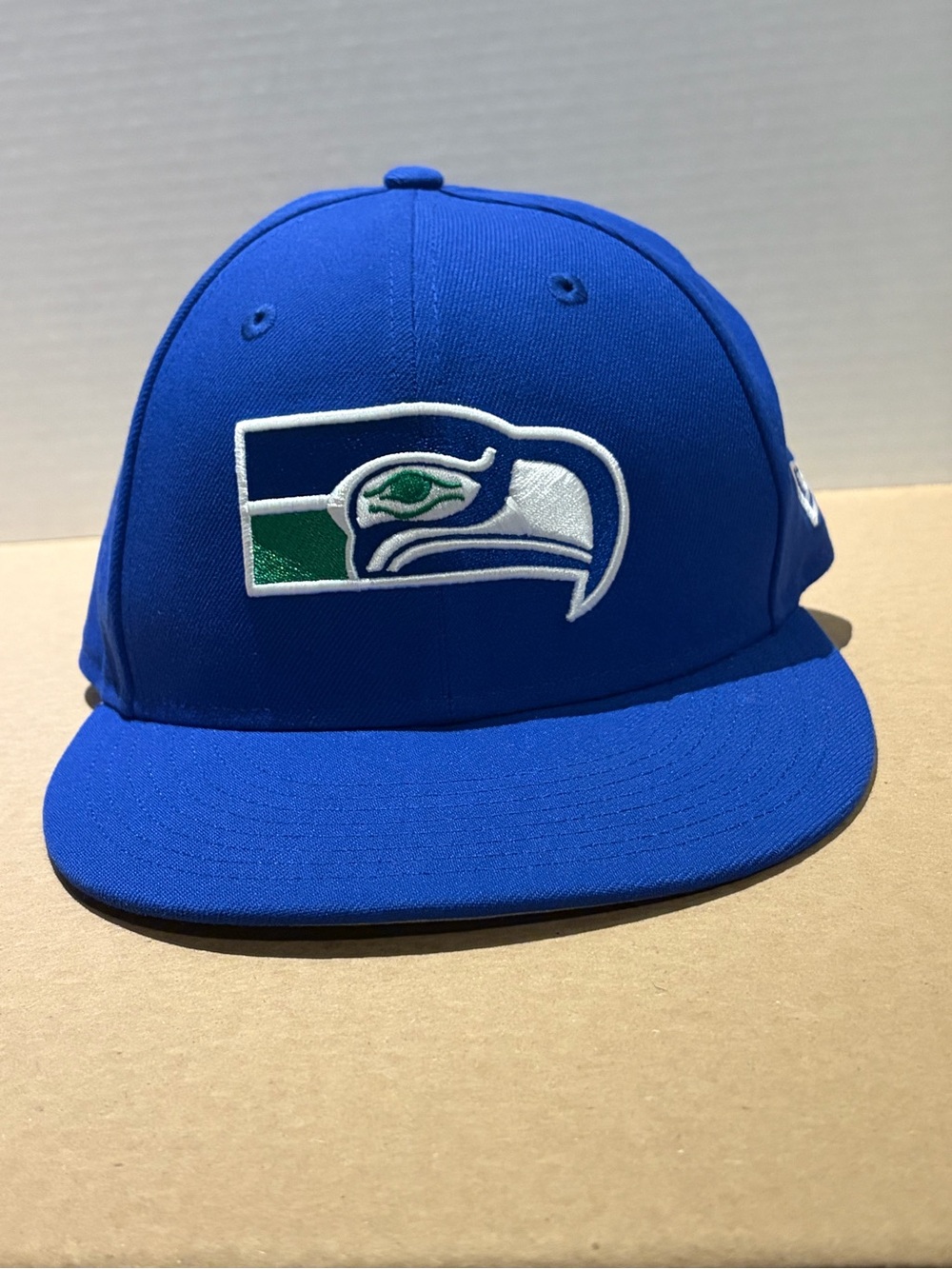 Seattle Style Royal Blue Fitted Cap with Embroidered Logo